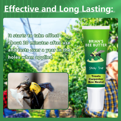 Suitable for carpenter bees and wasps ground nesting, ants, indoor and outdoor carpentry bee killer yellow jacket killer bee butter for insects